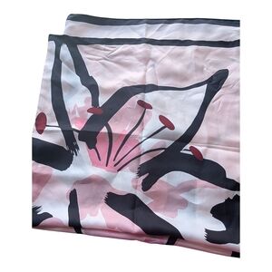 Kate Spade Floral Pink and Black Scarf